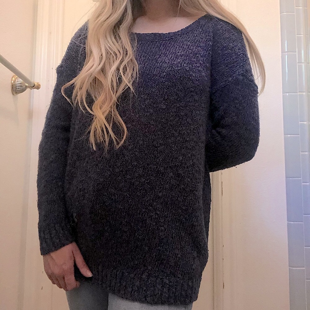pavement blue over sized sweater